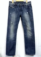 DIESEL｜ディーゼル LARKEE-ZIP WASH008B9 ヴィンテージ加工 デニムパンツ ジーンズ Gパン