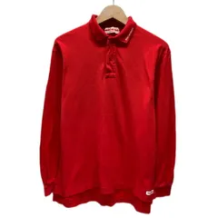 【中古】　MIKI HOUSE MEN'S　ポロシャツ　長袖　シャツ　トップス　ハーフボタン　無地　ワンポイント　ブランドロゴ　刺しゅう　日本製　古着　/1952