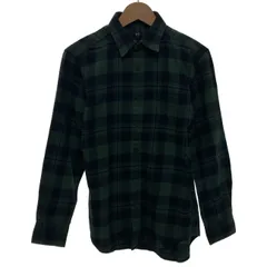 【中古】　UNIQLO　ネルシャツ　フランネル　長袖　トップス　チェックシャツ　レギュラーカラー　胸ポケット　古着　/1234のサムネイル