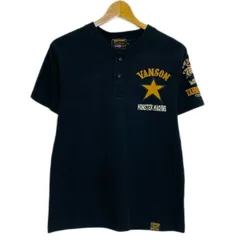 【中古】　VANSON　Tシャツ　半袖　カットソー　トップス　ヘンリーネック　ロゴT　ブランドロゴ　刺しゅうデザイン　プリント　アメカジ　古着　/1109のサムネイル