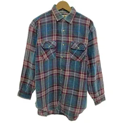【中古】　DECO　ネルシャツ　フランネル　長袖　トップス　チェックシャツ　レギュラーカラー　胸ポケット　古着　/1234のサムネイル