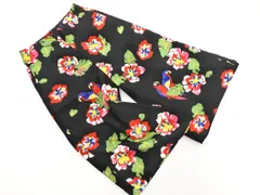 新品 LAYMEE レイミー 花柄 ガウチョ パンツ sizeF/黒 ■◇ レディース