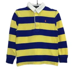 【中古】　POLO RALPH LAUREN　ポロシャツ　長袖　ボーダー　トップス　古着　/3332