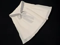 Rew de Rew ルゥデルゥ リボン フレア スカート size38/白 ■◇ レディースのサムネイル