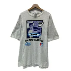 【中古】　JERZEES　Tシャツ　半袖　カットソー　トップス　クルーネック　SEIBU LIONS　KAZUO MATSUI　7　日本プロ野球　NPB　ポートレート　松井稼頭央　古着　/1103のサムネイル