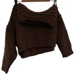 【中古】　SNIDEL　セーター　長袖　ニット　トップス　ハイネック　ショート丈　無地　リブニット　古着　/2403