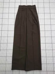 ◇ Θ ジーユー GU タックワイドパンツ+EC XS ダークブラウン レディース E  【1603160010989】