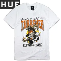 HUF ハフ Tシャツ 半袖 メンズ THRASHER コラボ RINCON Tee ロゴT スケーター ストリート ブランド HUF×THRASHER TS01921 セール