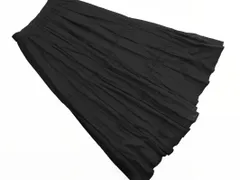 FREAK'S STORE フリークスストア リネン混 ティアード ロング スカート sizeF/黒 ■◇ レディース