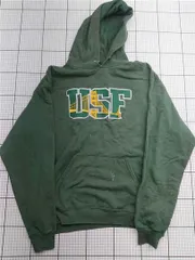 ◇ ⊇ チャンピオン Champion USF グリーンパーカー Lサイズ メンズ E  【1603230032378】