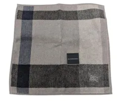 未使用 バーバリー ハンドタオル グレー ブロックチェック 綿100％　メンズ レディース　BURBERRY　　 