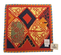 未使用 ヴィヴィアンウエストウッド ハンドタオル ミニタオル ハンカチ タオル オーブ レッド　イエロー オレンジ レディース メンズ VivienneWestwood ヴィヴィアン ビビアン 綿　100％　コットン　