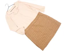 PROPORTION プロポーション ボディドレッシング ツイード ドッキング ワンピース size2/ベージュ ◇■ レディース