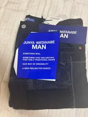 新品 JUNYA WATANABE MAN(ジュンヤワタナベマン) ブラック パッチワーク ストレート デニム L