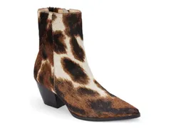 マチス レディース シューズ ブーツ・レインブーツ Matisse Caty Bootie BrownWhite Cow Print Calf Hair Leather ホワイト