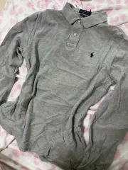 ポロ ラルフローレン 長袖 カラーTシャツ グレー