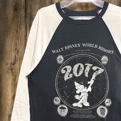 キャラ Tシャツ 長袖 ロンT ウォルト　ディズニー　ワールド　リゾート　ミッキー　マウス -   Mサイズ Disney ラグラン 古着 ビンテージ used vintage  p10