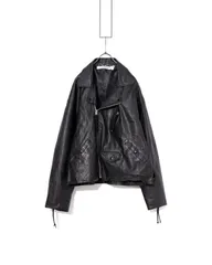 CCU×SandWaterr　シーシーユー×サンドウォーター　COW SKIN BAGGY RIDER JACKETレザーライダースジャケット  SH-02-SW-COW-4のサムネイル