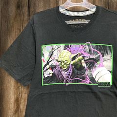 캐릭터 T셔츠 스타워즈 STARWARS 요다 SF 영화 무비 블랙 L사이즈 헌 옷 ​​빈티지 used vintage p20/