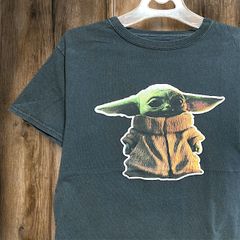 무비 T셔츠 스타워즈 STARWARS 베이비 요다 영화 블랙 M상당 사이즈 헌 옷 ​​빈티지 used vintage p10/