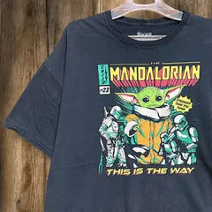ムービー Tシャツ スターウォーズ　マンダロリアン　映画　SF 洋画 黒   XXLサイズ ベビー　ヨーダ 古着 ビンテージ used vintage  p10