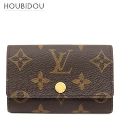 ルイヴィトン LOUIS VUITTON キーケース ミュルティクレ6 モノグラムキャンバス モノグラム ゴールド金具 茶 6連 6本 イニシャル入り  M62630 RFID【中古】