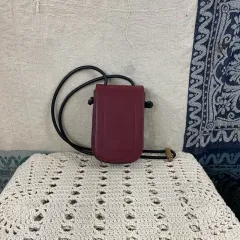 F チャールズアンドキース ドローストリング デザインテープ ミニ ポーチ クロスバック バッグ