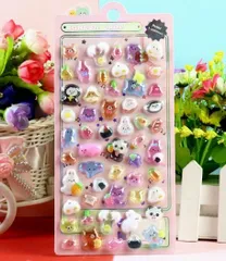 3D シール 可愛い ぷっくりシール 立体 手帳用 diy用  携帯電話飾り用 手芸用品 贈り物