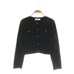 セルフォード CELFORD 26SS チュール刺繍ドッキングカーディガン ニット ONE ブラック /MY ■OS