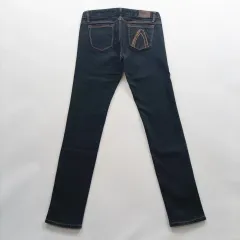 バックルー デニムジーンズ サイズ28 ストレッチ スキニージーンズ インディゴデニム レディース デニムパンツ A9844