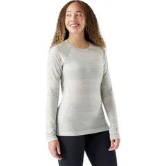 スマートウール レディース トップス Tシャツ Smartwool Classic Thermal Merino Crew Baselayer Womens Light Gray Color Shift グレー