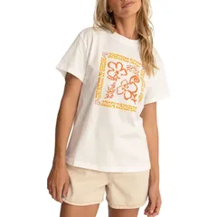 リズム レディース トップス Tシャツ Rhythm Islander Band TShirt Womens White ホワイトのサムネイル