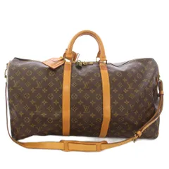 ルイヴィトン LOUIS VUITTON キーポル バンドリエール55 モノグラム ボストンバッグ ショルダーバッグ ブラウン M41414 /TK