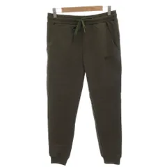 ザ・ダファー・オブ・セントジョージ The DUFFER of ST.GEORGE タグ付き EMBOSS LOGO SMOOTH RIBBED PT イージーパンツ スウェット ジョガー M カーキ /FF ■GYのサムネイル