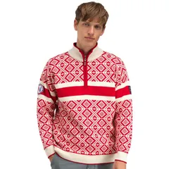ダールオブノルウェイ メンズ アウター ニット・セーター セーター Dale of Norway Cortina 2026 Sweater Mens RaspberryOff White オフホワイトのサムネイル