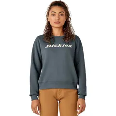ディッキーズ レディース アウター ジャケット・ブルゾン フリース Dickies Heavyweight Wordmark Crew Fleece Womens Stormy Weather