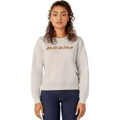 ディッキーズ レディース アウター ジャケット・ブルゾン フリース Dickies Heavyweight Wordmark Crew Fleece Womens Cream クリーム