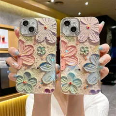 スマホケース iPhoneケース 携帯ケース アイフォン15 iPhone16 iPhone14 Pro アイホン13 12 韓国 おしゃれ 花柄 かわいい