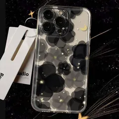 スマホケース iPhone14Pro Max iPhone15 iPhone16 iPhone17 クリア 透明 薄型 軽量 ソフト 可愛い 花柄 北欧風 韓国風