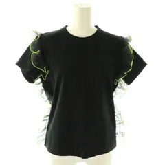 ノワールケイニノミヤ  kei ninomiya AD2022 オーガンジーフリルコットンポンチTシャツ 半袖 S ブラック /MY ■OS ■SHのサムネイル