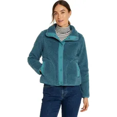 エルエルビーン レディース アウター ジャケット・ブルゾン フリース ジャケット LLBean Beans Sherpa Fleece Regular Jacket Womens Storm Teal ティール