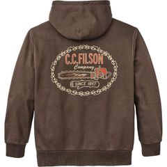 フィルソン メンズ アウター パーカー・スウェット グラフィック Filson Prospector Graphic Hoodie Mens Dark Brown Logo ブラウン