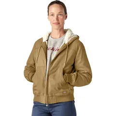 ディッキーズ レディース アウター ジャケット・ブルゾン Dickies Sherpa Duck Bomber Womens Rinsed Nubuckのサムネイル