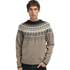 ダールオブノルウェイ メンズ アウター ニット・セーター セーター Dale of Norway Sula Sweater Mens CoffeeSandOff White オフホワイトのサムネイル