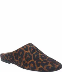 ジェントルソウルズ レディース シューズ パンプス プリント Gentle Souls Wanda Leopard Print Hair Calf Mules Leopard アニマル