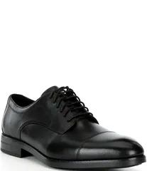 コールハーン メンズ シューズ ドレスシューズ オックスフォード キャップ レザー Cole Haan Mens Harmon Grand Water Resistant Leather Cap Toe Oxfords BlackBlack ブラック
