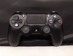 T【HY】【動作品】SONY純正 PS4 DUALSHOCK4 ワイヤレスコントローラー CUH-ZCT2J ジェットブラック Bluetooth対応 タッチパッド 振動機能[ゆうパケット発送、送料無料]HY004