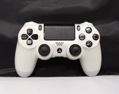 T【HY】【ジャンク品】SONY純正 PS4 DUALSHOCK4 ワイヤレスコントローラー CUH-ZCT1J グレイシャホワイト Bluetooth対応 タッチパッド 振動機能[ゆうパケット発送、送料無料]HY004