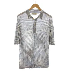 ミッソーニ MISSONI ポロシャツ 52 ボーダー柄 半袖 ニット /JPのサムネイル