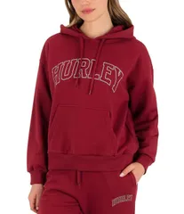 ハーレー レディース アウター パーカー・スウェット フリース Hurley Varsity Long Sleeve Fleece Hoodie Sun Dried Tomatoのサムネイル